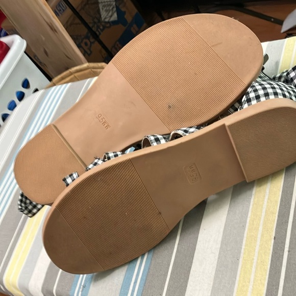 Torrid Black and White Gingham Sandals - Picture 3 of 4